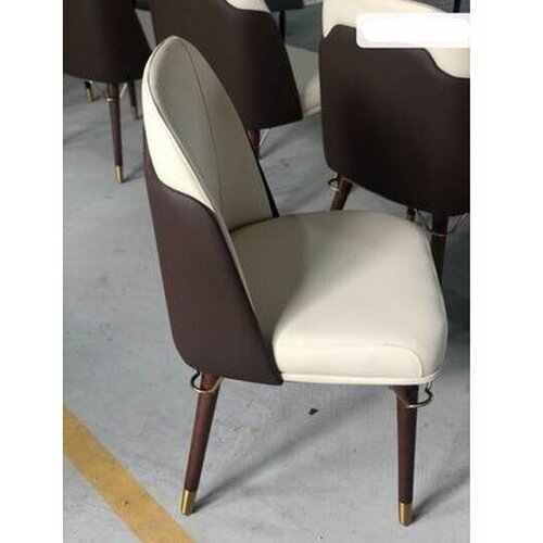 Стул обеденный в стиле MELTING LIGHT Chair By Turri Furniture (бежевый + коричневый, ножки орех)