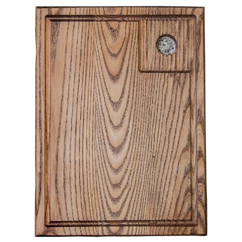 фото Двухсторонняя разделочная доска из ясеня «классика», темный ясень, drevmade