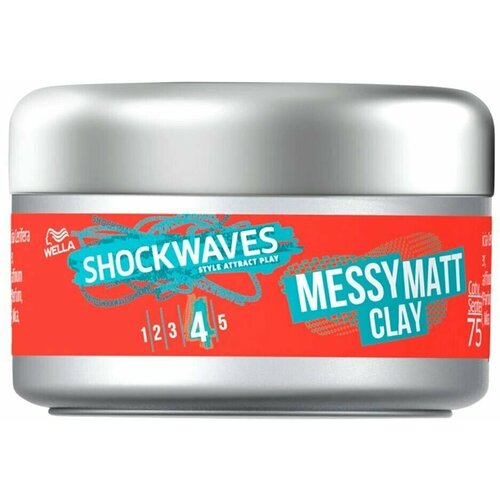 Матовый воск для волос Wella Shockwaves 75 мл (Из Финляндии)