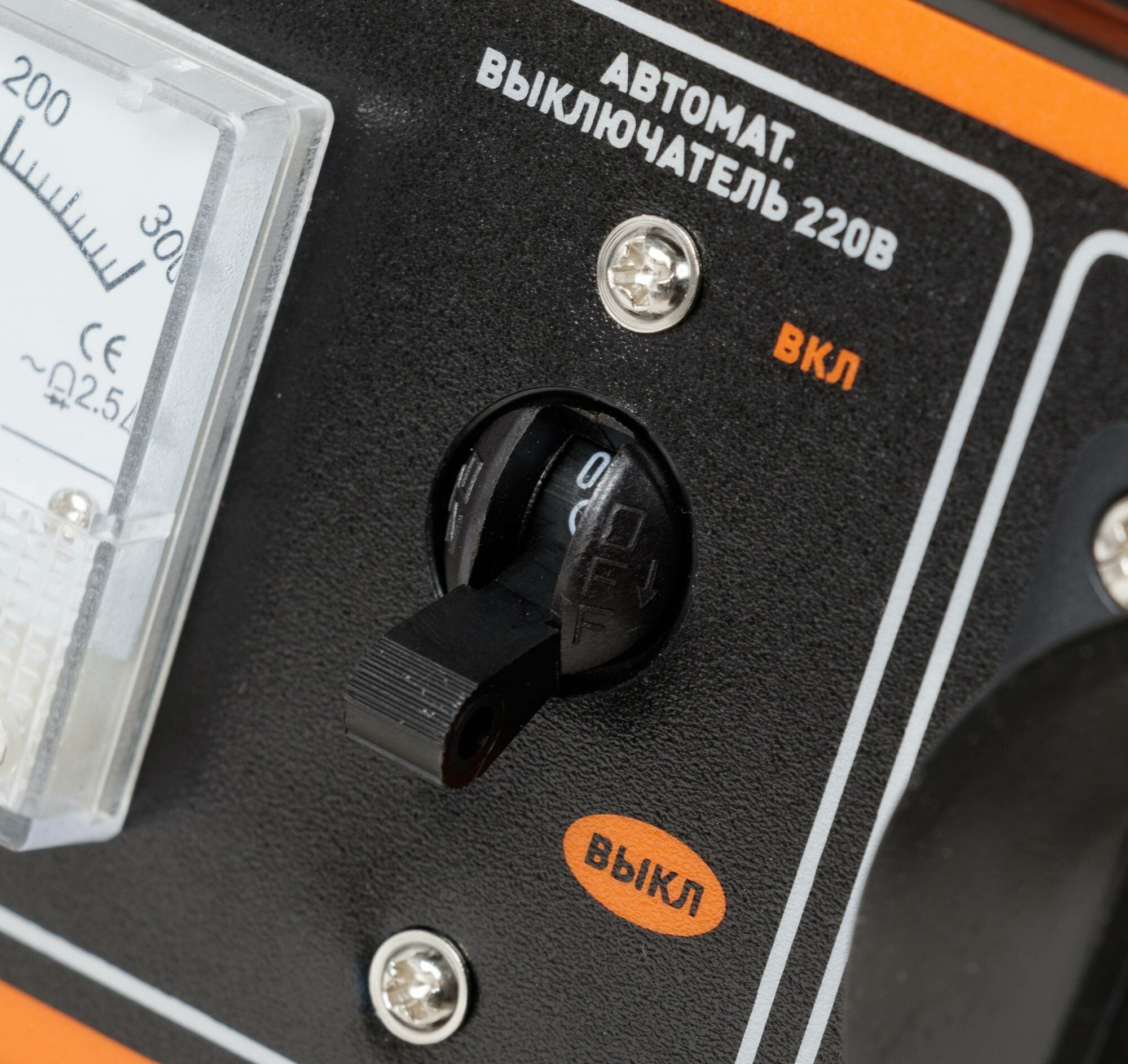 Бензиновый генератор CARVER PPG- 6500, 220/12 В, 5.5кВт [01.020.00018] - фото №6
