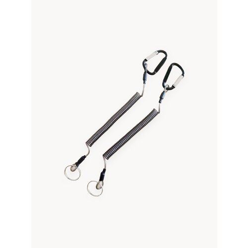 Пружинный шнур для пропуска и бейджа / Рыболовный Страховочный тросик для инструментов и ключей / Ретривер (2 шт)