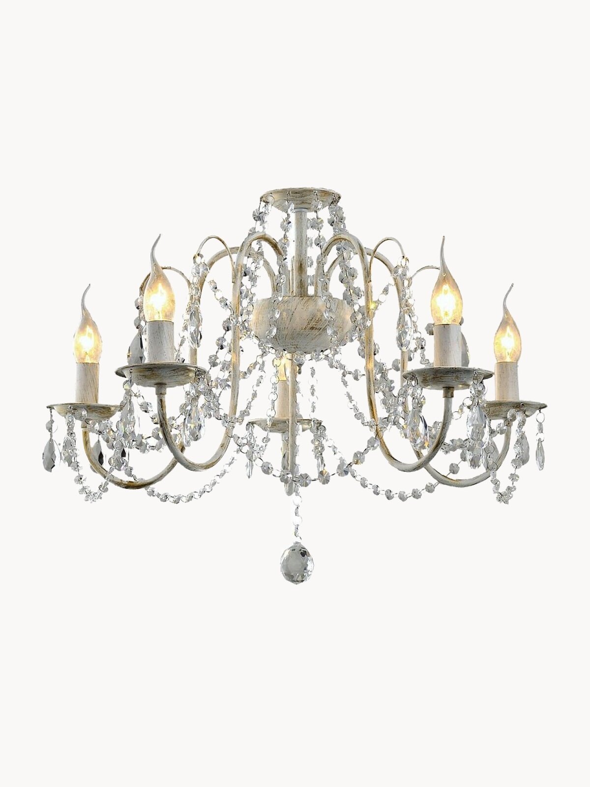 Люстра PRINCESS 5xE14x40W белый