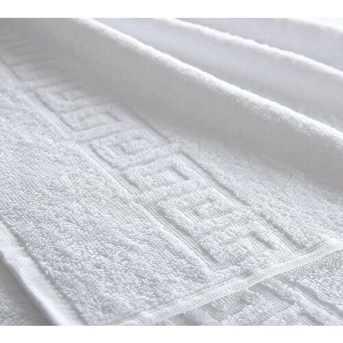 Полотенце махровое 50*90 см, плотность 430 гр, хлопок, белый -1 шт.