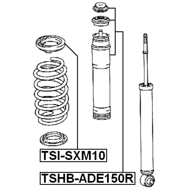 Пыльник заднего амортизатора Febest TSHB-ADE150R