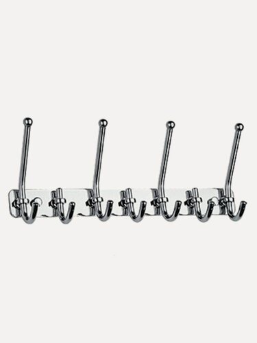 Изображение товара Крючок HAIBA HB201-7, нержавеющая сталь, хром, серебристые, 10 см x 41см