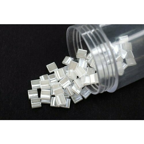 Бисер японский MIYUKI TILA #0511 жемчужный, цейлон, 5 грамм