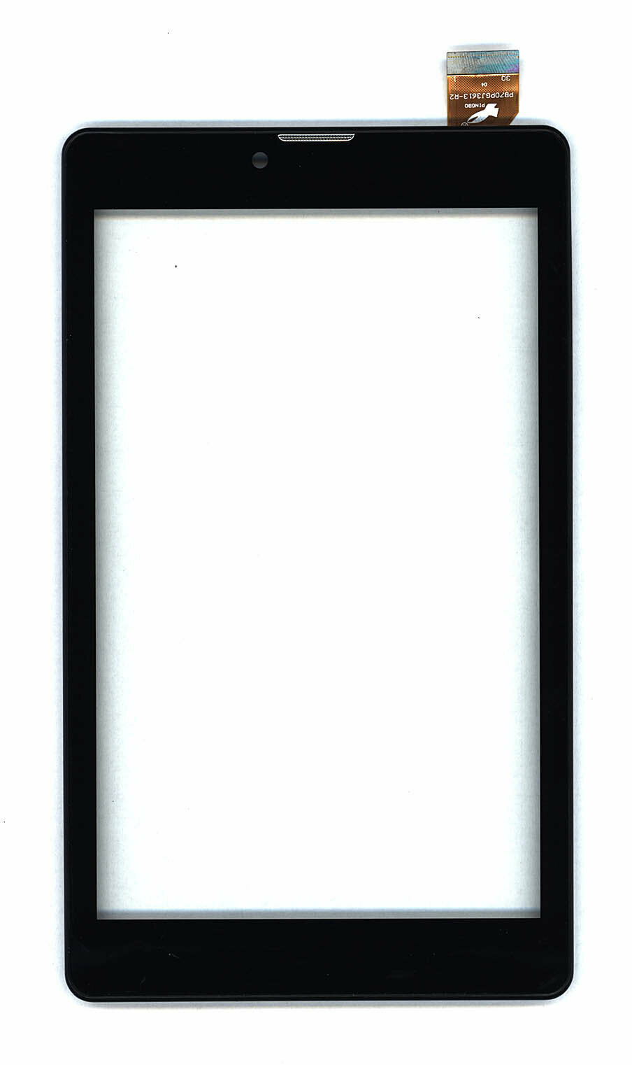 Сенсорное стекло (тачскрин) для Irbis TZ737 черное с рамкой