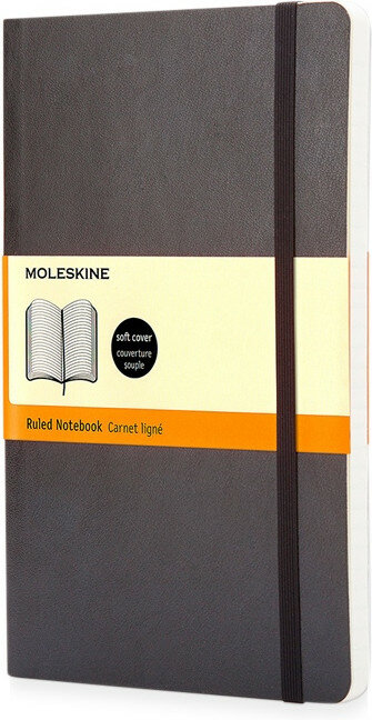 Записная книжка Moleskine Classic Soft (в линейку), Large (13х21 см), черный