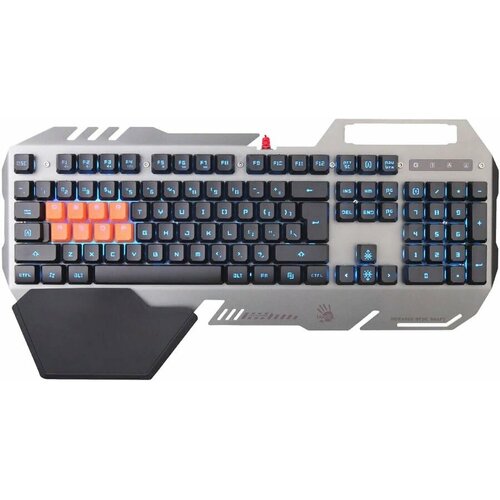 Клавиатура A4TECH Bloody B418 USB c подставкой для запястий серый 435500₽