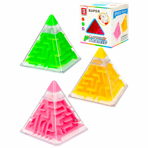 Головоломка 3D лабиринт 3 цвета микс Y14494006 игра doki с терпением 3d кубик головоломка лабиринт игрушка ручная игра веселая игра мозга вызов игрушки развивающая игрушка для детей