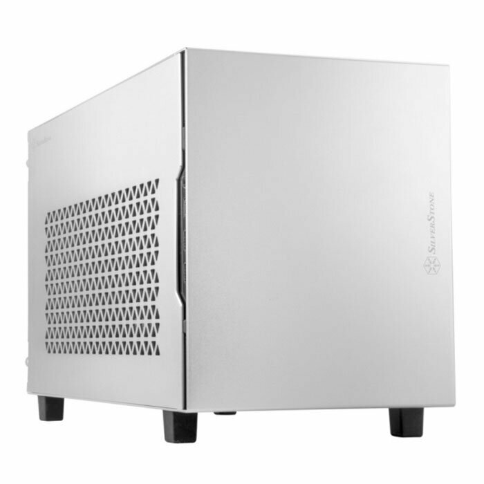 Корпус для компьютера SilverStone SST-SG15S Mini-ITX корпус-куб с алюминиевой передней панелью silver