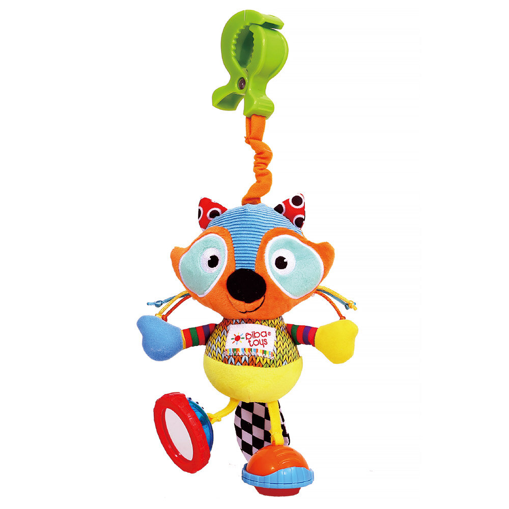 Развивающая игрушка-подвеска Biba Toys на прищепке Крошка-енот