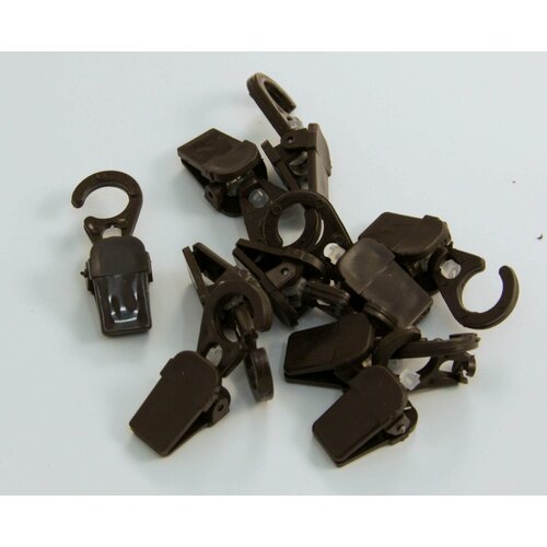 Зажим шторный Белост упаковка 10 шт. Венге