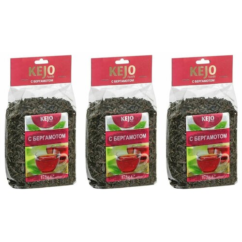 KEJOfoods Чай черный С бергамотом, листовой, 175 г, 3 уп