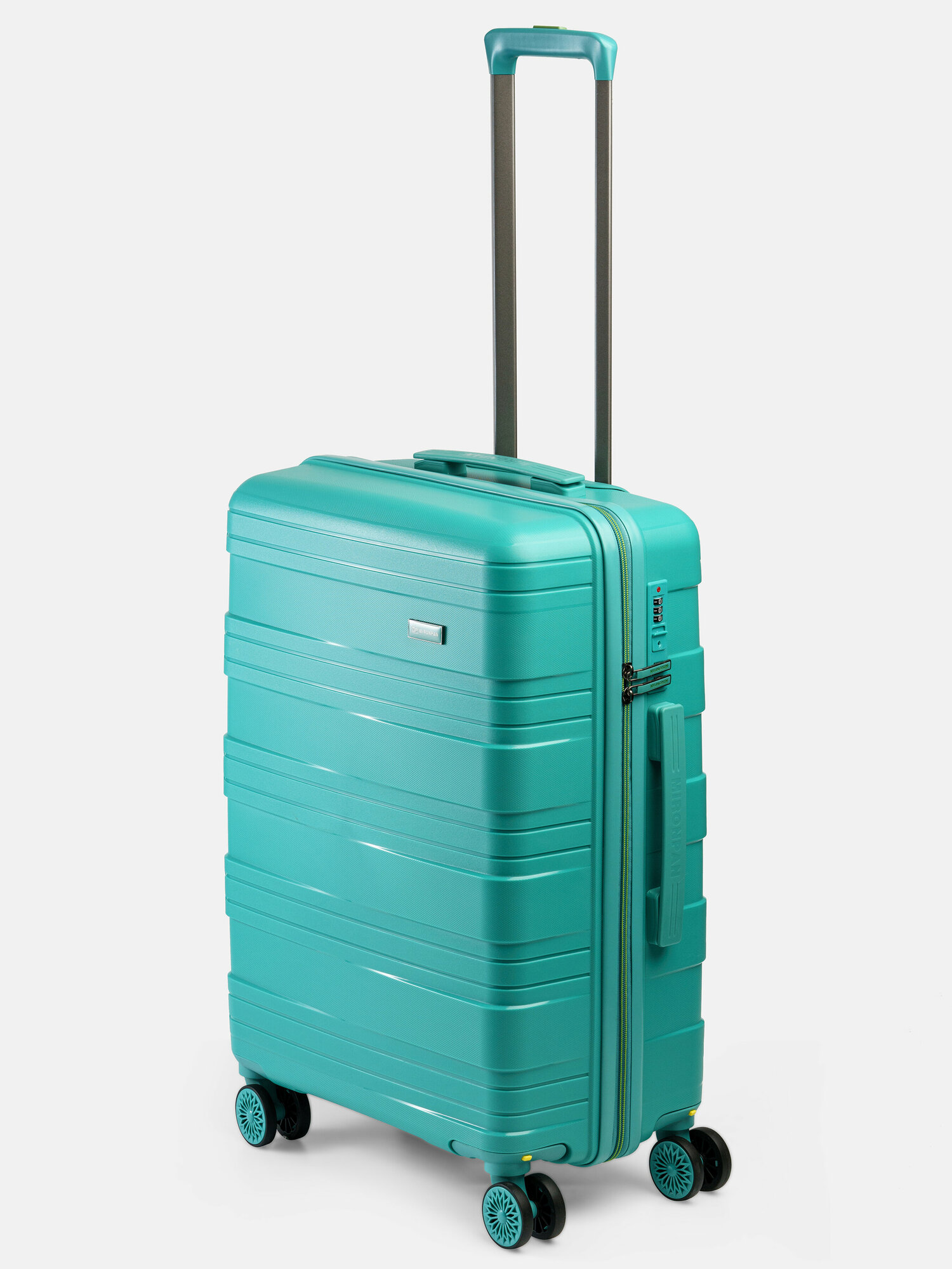 фото Чемодан из полипропилена Mironpan W (размер M), бирюзовый