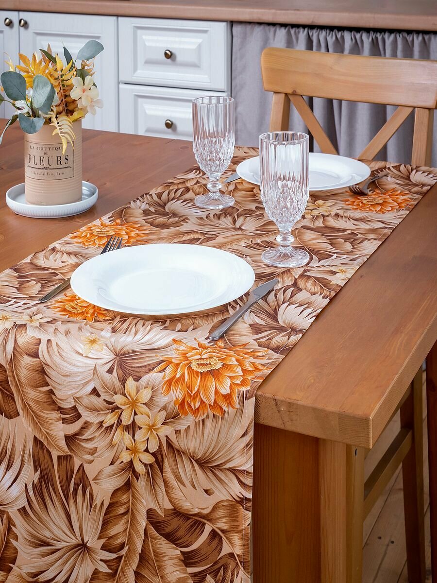 фото Скатерть-дорожка текстильная 40*140 см с во пропиткой