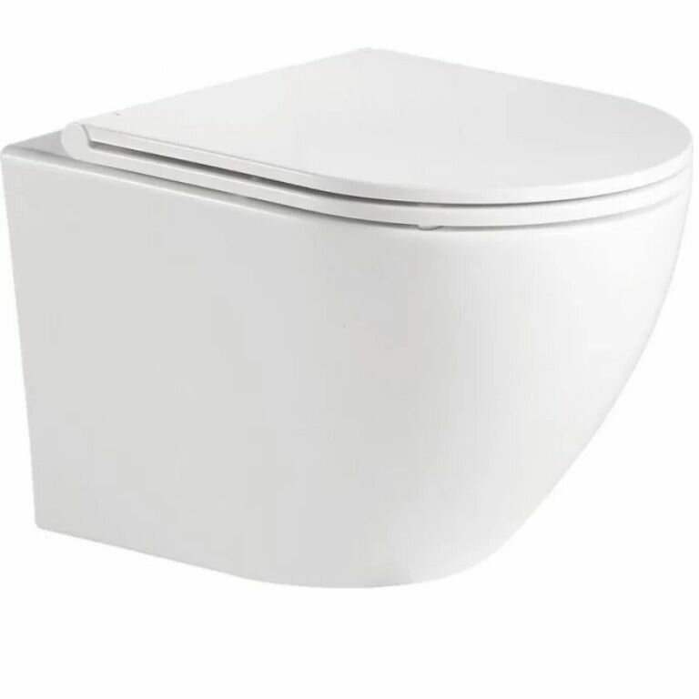 Чаша унитаза подвесного безободкового BelBagno Sfera-R, P-trap BB046CHR