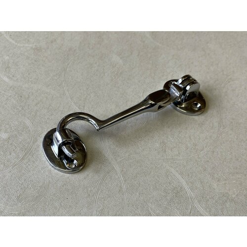 Крючок накидной 100mm латунный L.Baskerville LB-428/A CP Хром