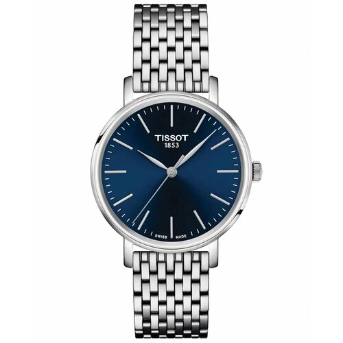 Наручные часы TISSOT T1432101104100, серебряный, синий