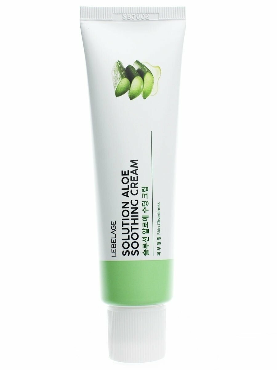 Крем для лица с экстрактом алоэ Lebelage Solution Aloe Soothing Cream, 50 мл