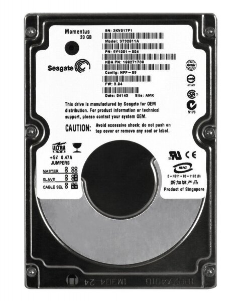 Жесткий диск Seagate ST92011A 20Gb 5400 IDE 2,5" HDD