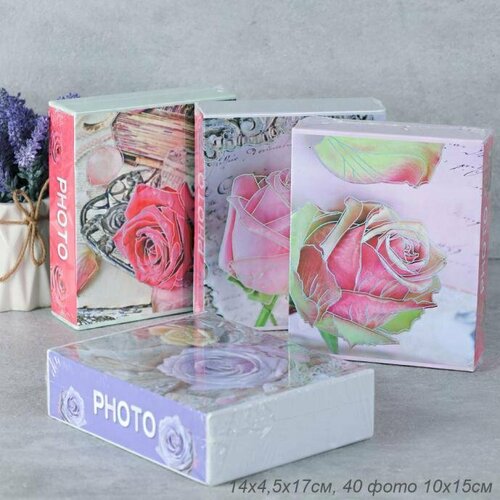 Фотоальбом Цветы 40 фотографий 10 x 15 GALEON Trade 460₽