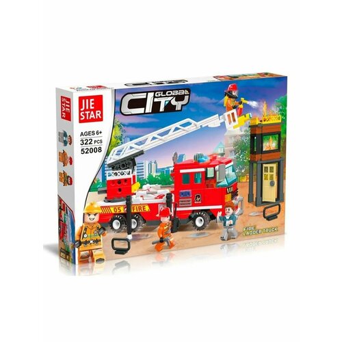 Конструктор из серии Сити Пожарная машина со стрелой