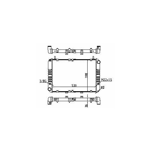 Радиатор охлаждения для а/м Волга 3110 3х слойн. 3110-1301010-33 WONDERFUL ТМ