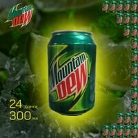 Изображение товара Газированный напиток Mountain Dew (Маунтин Дью) 0,33 ж/б 24шт