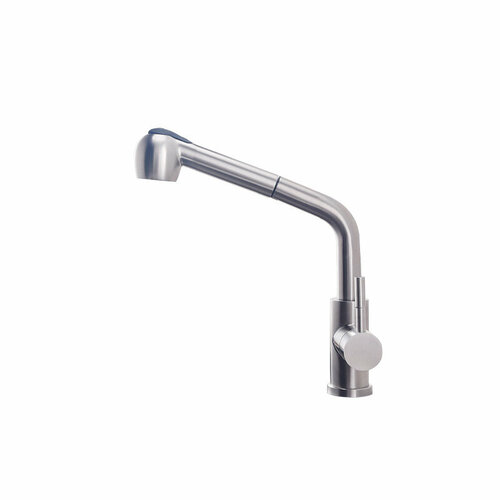 Смеситель для кухни arang выдвижной с лейкой серый