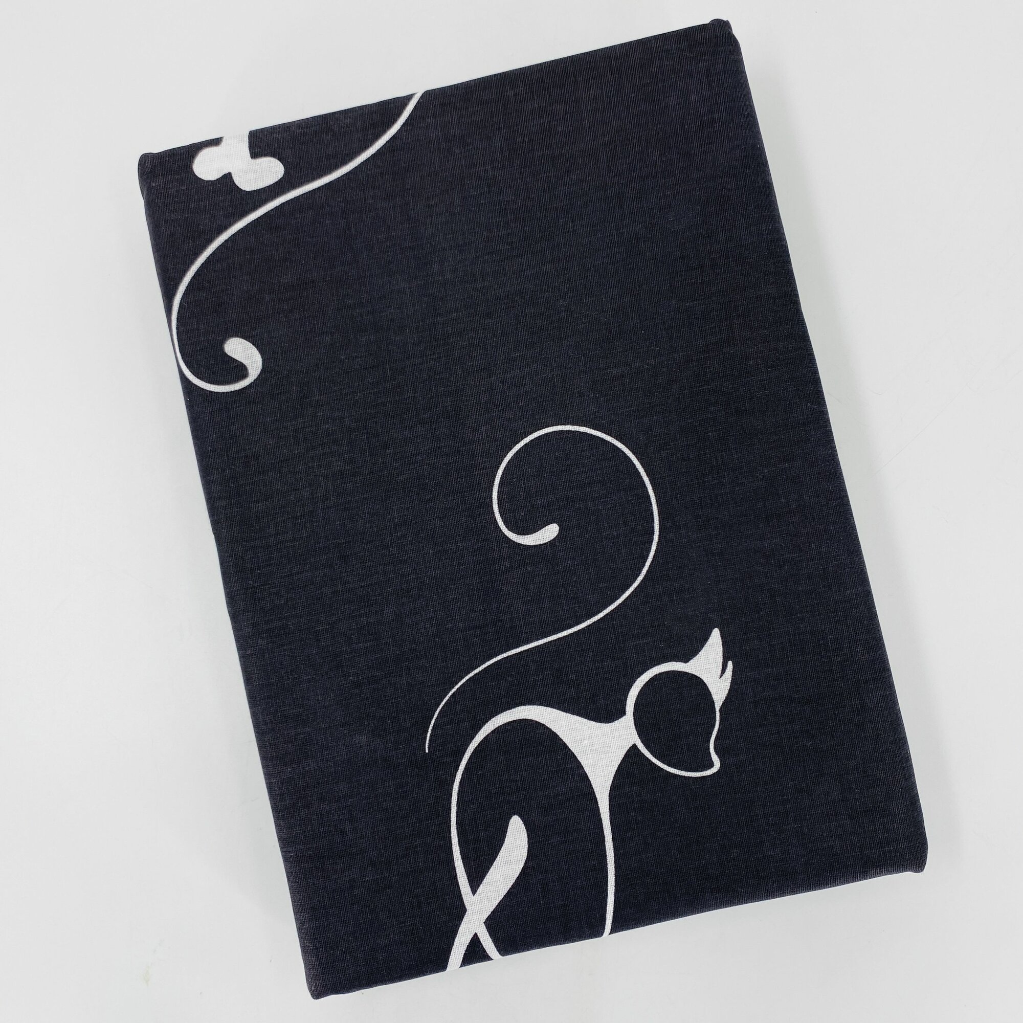 фото Простыня евро 200х220 Бязь Хлопок Кошки на черном фоне