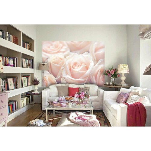Фотообои белиссимо Нежные розы 2,0х1,4 м.
