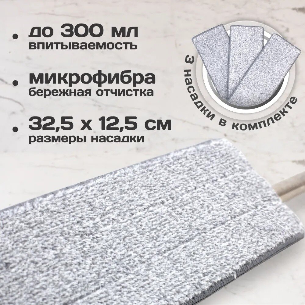 Швабра с отжимом и ведром Takara TSM-2C мятный для мытья полов и окон — фото 1