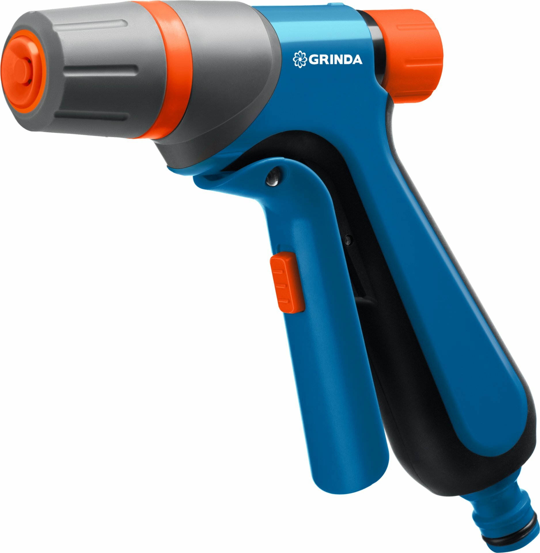 фото GRINDA F-R, курок спереди, двухкомпонентный, плавная регулировка напора, поливочный пистолет, PROLine (429121)