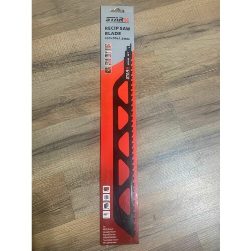 Полотно для сабельных пил 455*50*1,5 mm STARX