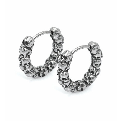 Серьги конго SILVARIE серый металлик 1099₽