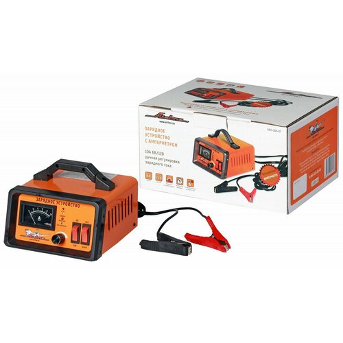 Зарядное устройство 0-10А 6В12В амперметр ручная регулировка зарядного тока импульсное ACH10A07 2400₽