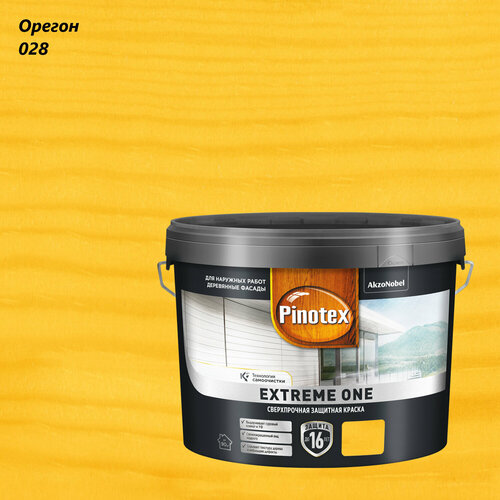 Краска защитная сверхпрочная для древесины фасадов Pinotex Extreme One 9л орегон 028 20899₽