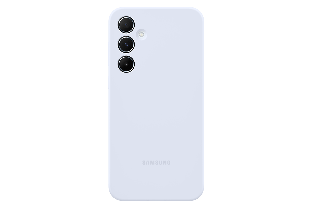 Чехол Samsung Silicone Case A55, светло-голубой — фото 1
