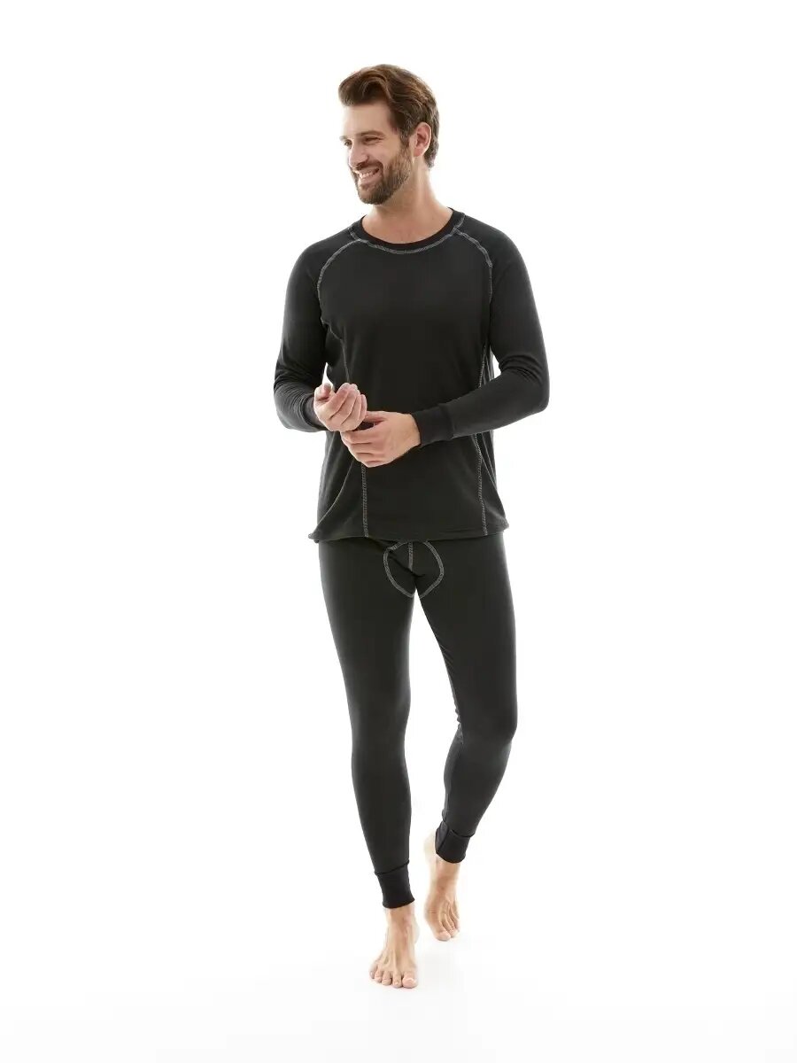 Комплект термобелья Савва Морозов, размер 58, черный — фото 1