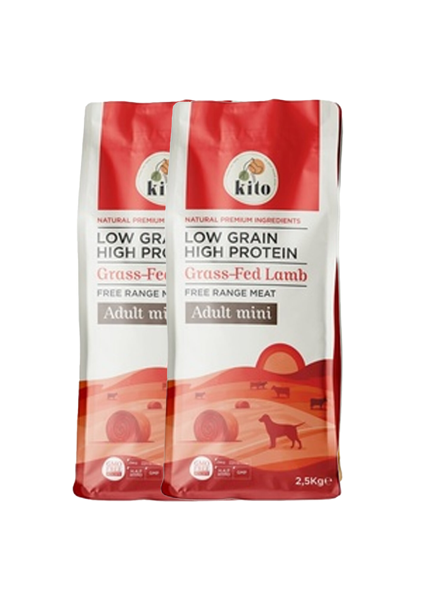 фото Kito Для взрослых мелких собак с ягненком свободного выпаса (Adult Mónó Dog Food Grass-Fed Lamb) 2,5 кг х 2шт.