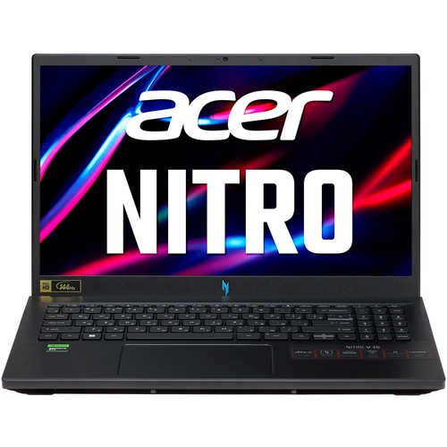 15.6" Игровой ноутбук Acer Nitro V15 2024, AMD Ryzen 7 7735HS (4.75 ГГц), RAM 16 ГБ DDR5, SSD 2 ТБ, NVIDIA GeForce RTX 3050 (6 Гб), Windows 11 Pro + Office 2021 Pro Plus, Русская раскладка черный
