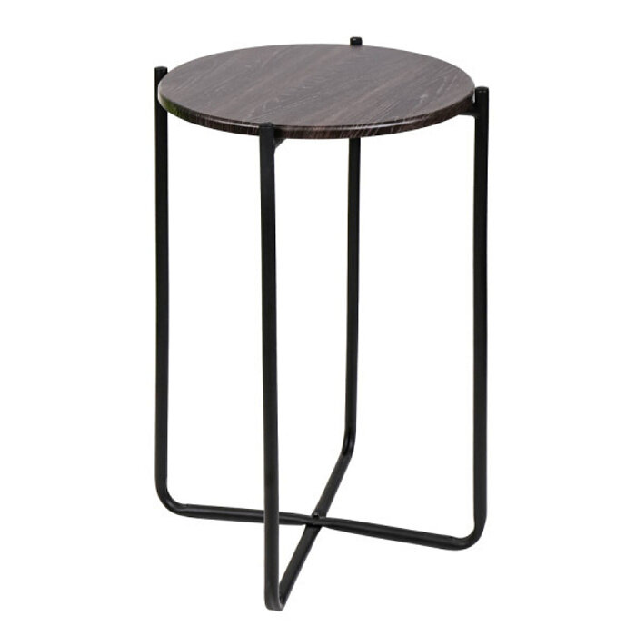 фото Стол журнальный Nika Haushalt HHST3/3 (Ель умбра/черный)