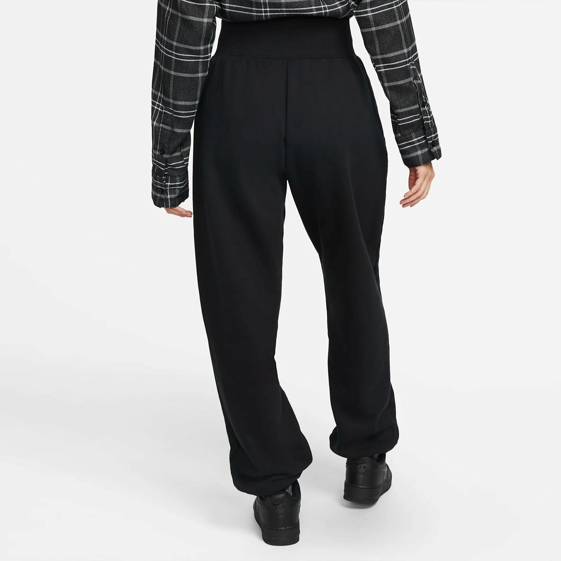 Брюки джоггеры NIKE Phoenix Fleece, размер 50-52, черный — фото 1
