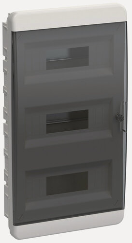 Изображение товара Корпус ЩРВ-П-36 TEKFOR IP41 черн. прозр. дверь пластик. IEK TF5-KP12-V-36-41-K01-K03