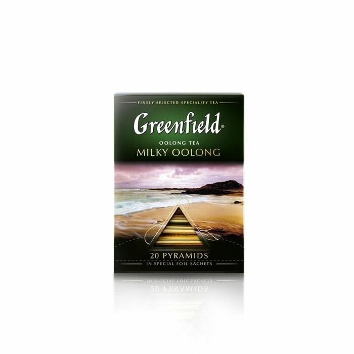 Greenfield Чай зелёный Milky Oolong, пирамидки, 20 пакетиков по 1,8 г
