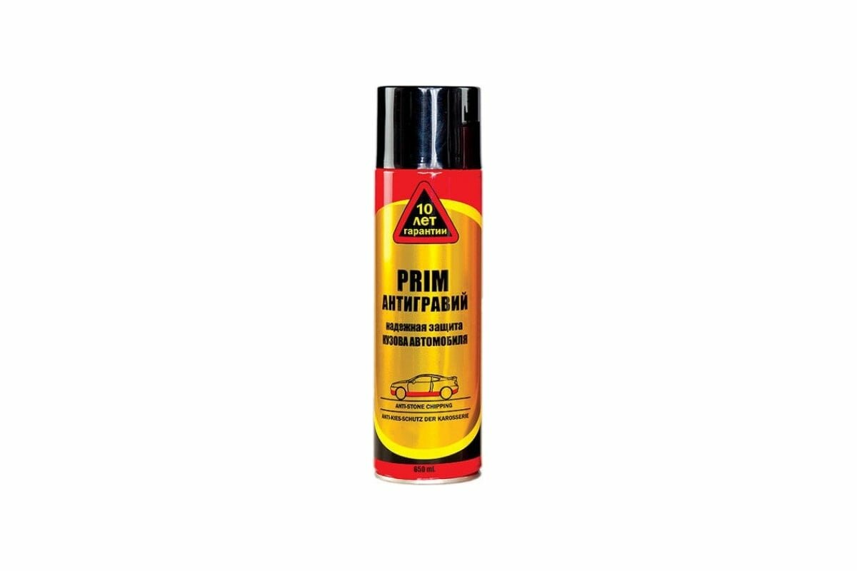 Антигравий PRIM черный, аэрозоль, 650 мл примантиграэр