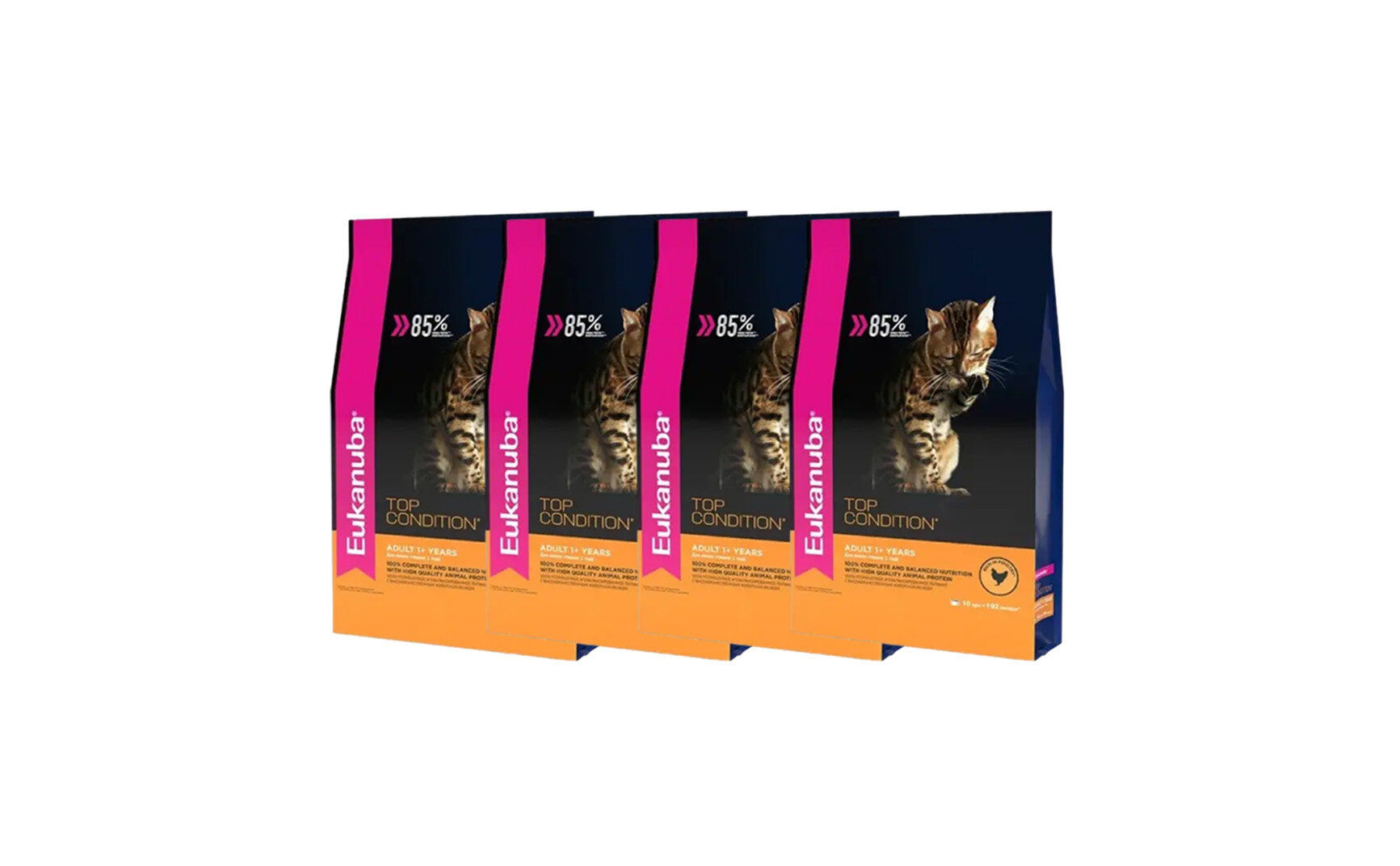 Eukanuba Сухой корм Для взрослых кошек с курицей 0,4 кг х 4 шт.