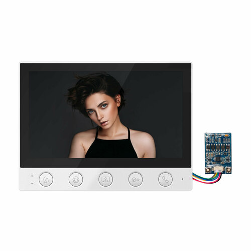 Комплект из видеодомофона и координатного модуля сопряжения Novihome SIMPLE 7 MC