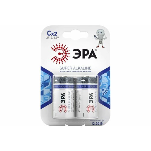 Батарейка ЭРА LR14 SUPER Alkalain С 2штуп 259₽